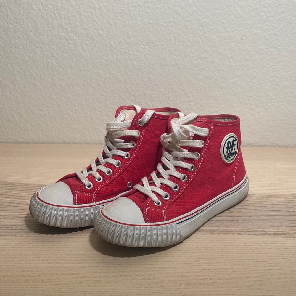 Red P.F flyers size 6